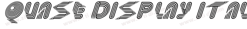Quase Display Italic字体转换 Quase Display Italic字体转换